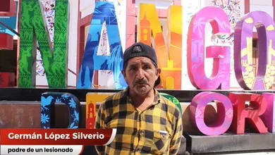 Germán López Silverio padre de una de las victimas en carnaval de San Bartolo Tutotepec