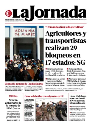 La Jornada | 25 de noviembre de 2025