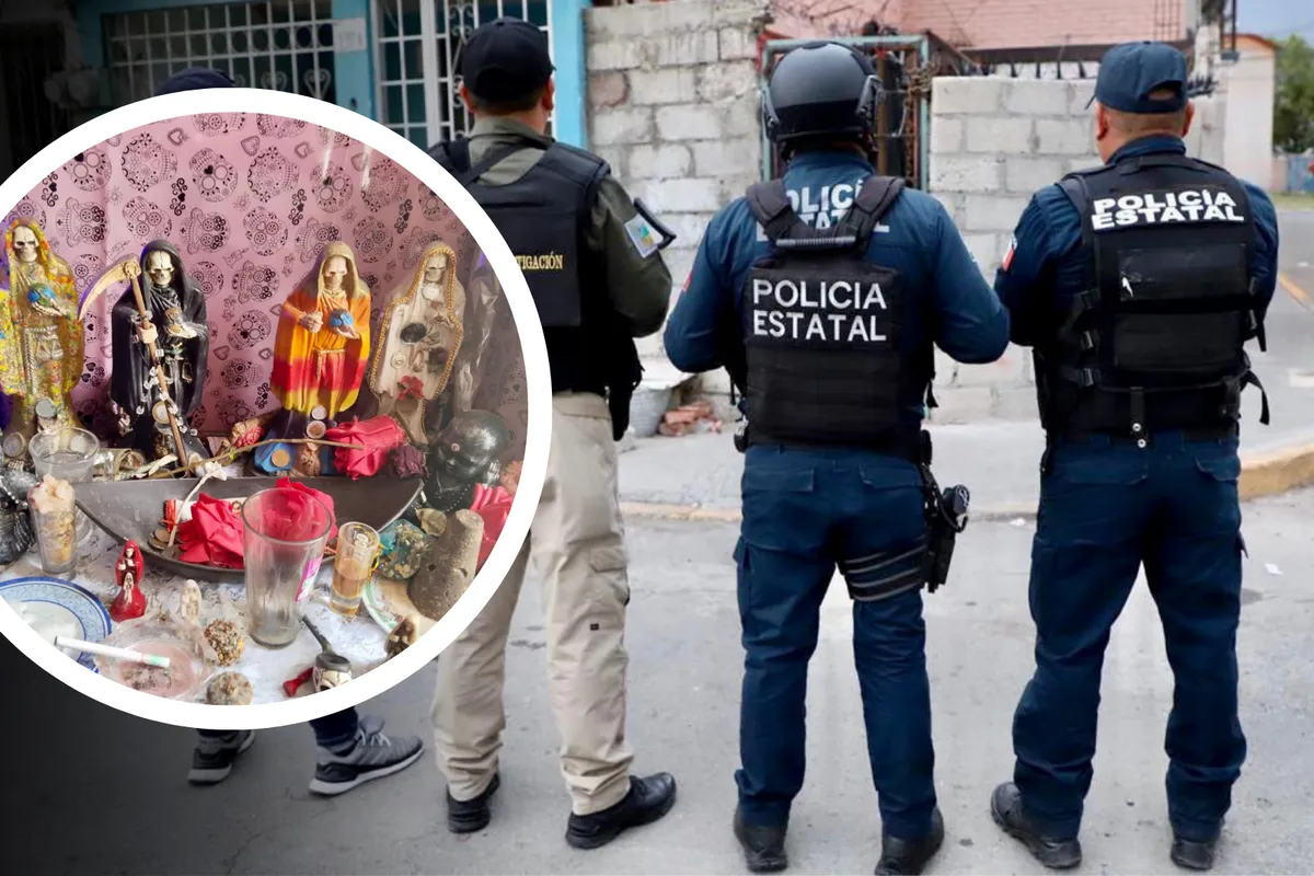 Tizayuca: caen dos narcomenudistas con armas y altar a la Santa Muerte