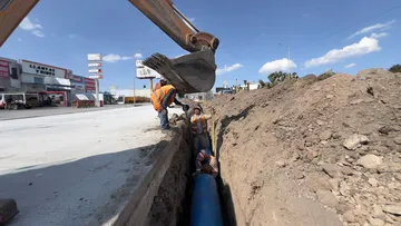 .Caasim reporta avances en la modernización del bulevar Santa Catarina