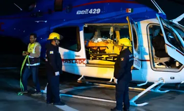 Trasladan en helicóptero a paciente grave de Atlapexco al Hospital General de Pachuca