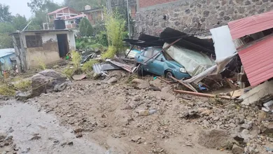 Afectaciones por colapso de presa en Mineral del Chico