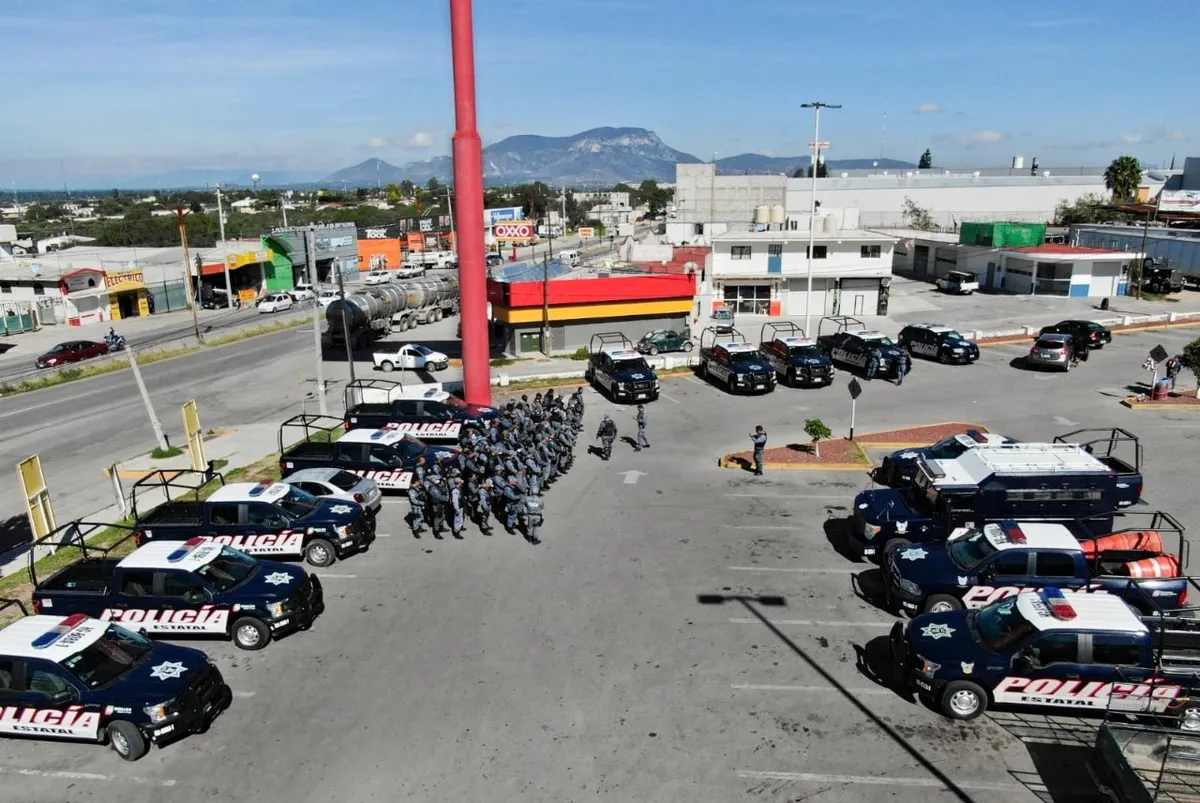 Implementan operativo de seguridad en el Valle del Mezquital