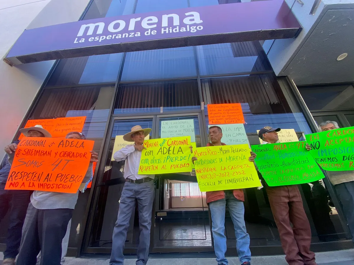 Elecciones Hidalgo: continúan protestas por imposición de candidatos de Morena
