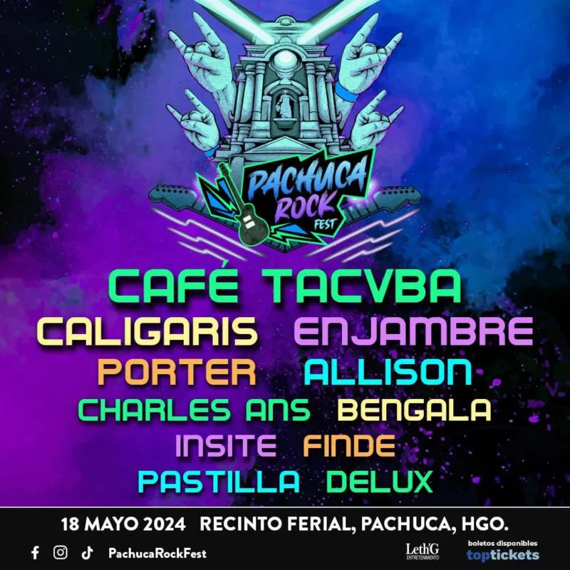 Revelan a artista sorpresa del Pachuca Rock Fest 2024