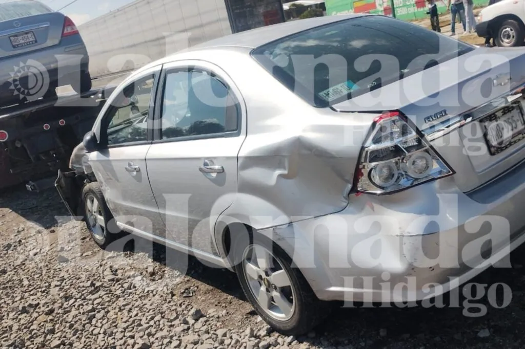 Accidente en la México-Pachuca: dos personas lesionadas