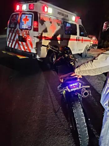Accidente en Ixmiquilpan deja 2 motociclistas lesionados