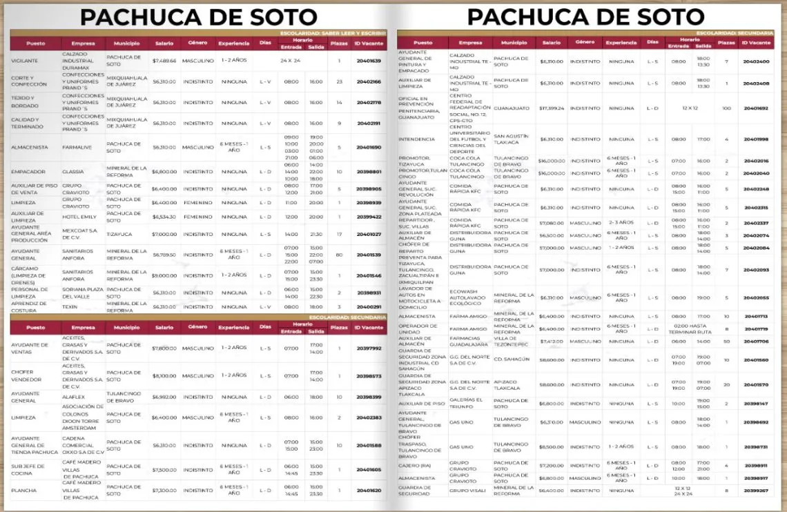 Encuentra tu próximo trabajo en Hidalgo: más de mil ofertas de empleo esperan por ti