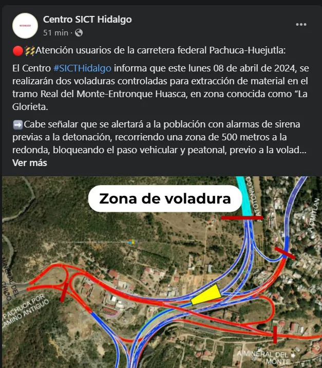 ¡Tómalo en cuenta! Revisa a qué hora cerrarán la carretera Pachuca-Huejutla