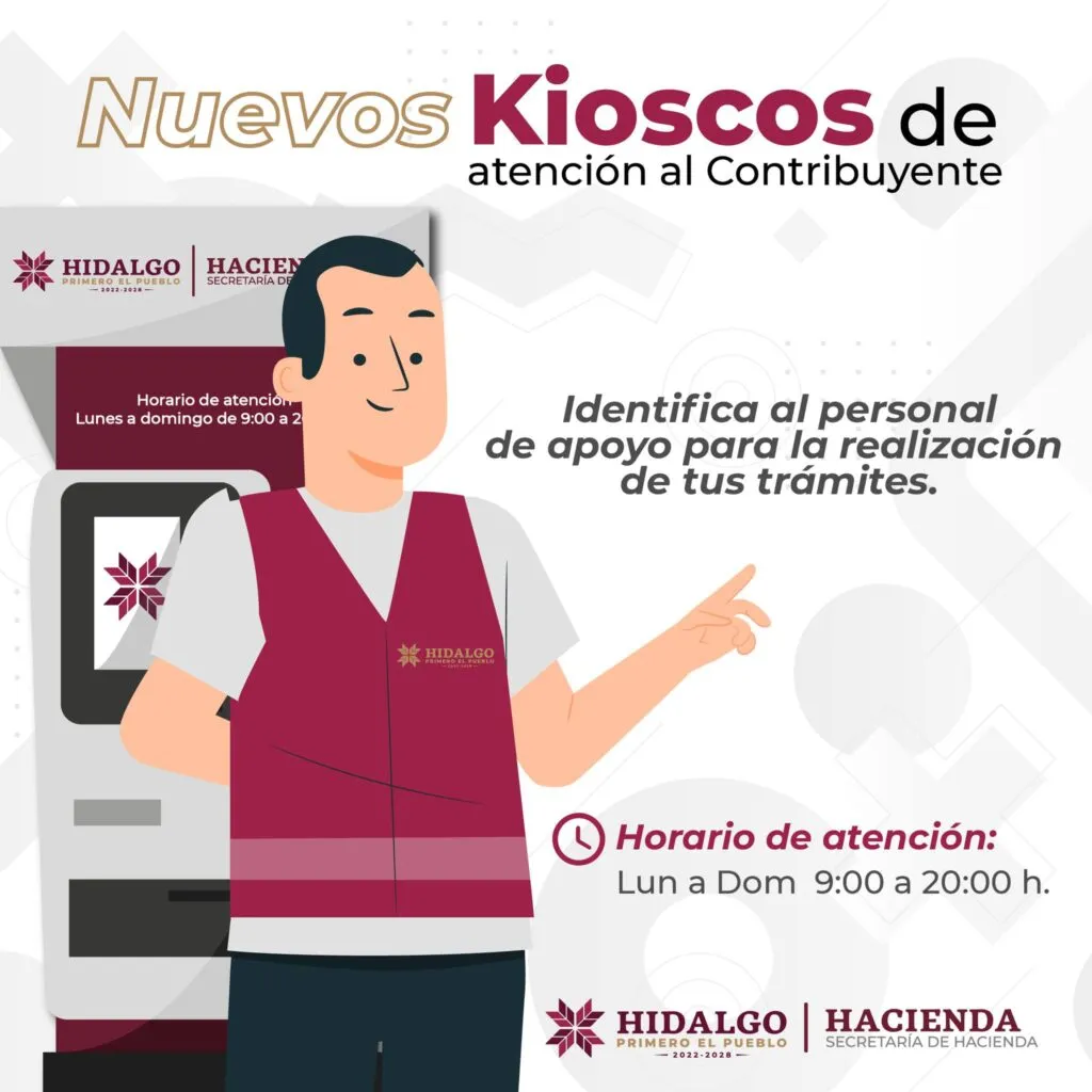 Revisa donde instalarán kioscos de autopago en Hidalgo para facilitar el pago de servicios