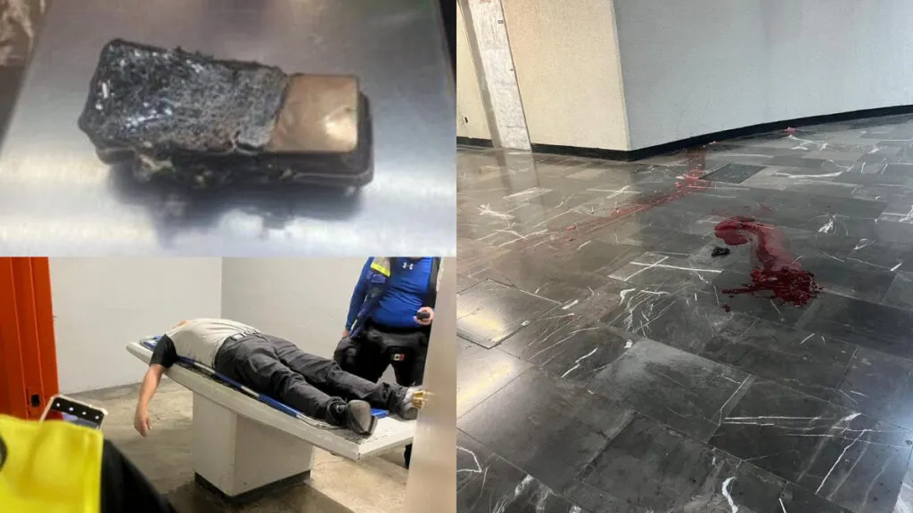 Imágenes sensibles | Le explota celular a usuario en el Metro CDMX y muere tras caer 30 metros en estación en la Línea 7