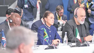 Claudia Sheinbaum discurso Barcelona democracia política exterior México