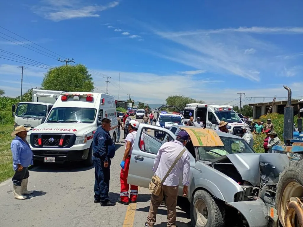 Accidente en Ixmiquilpan deja una menor fallecida