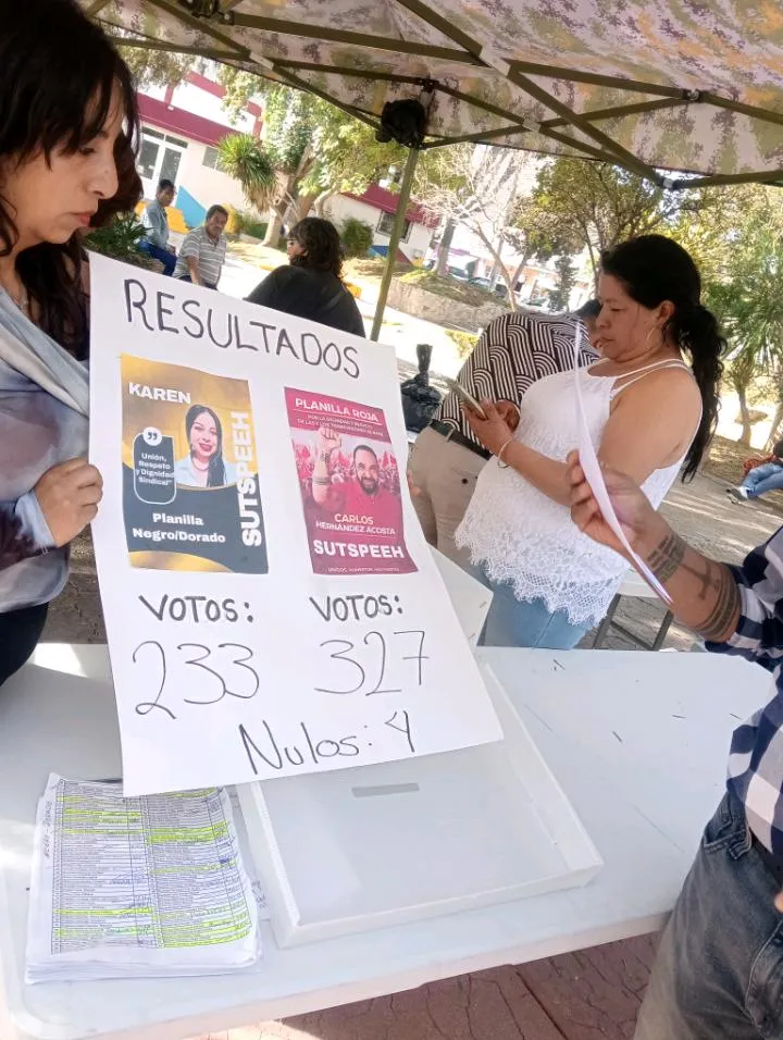 Carlos Hernández gana elección del SUTSPEEH y perfila liderazgo sindical en Hidalgo