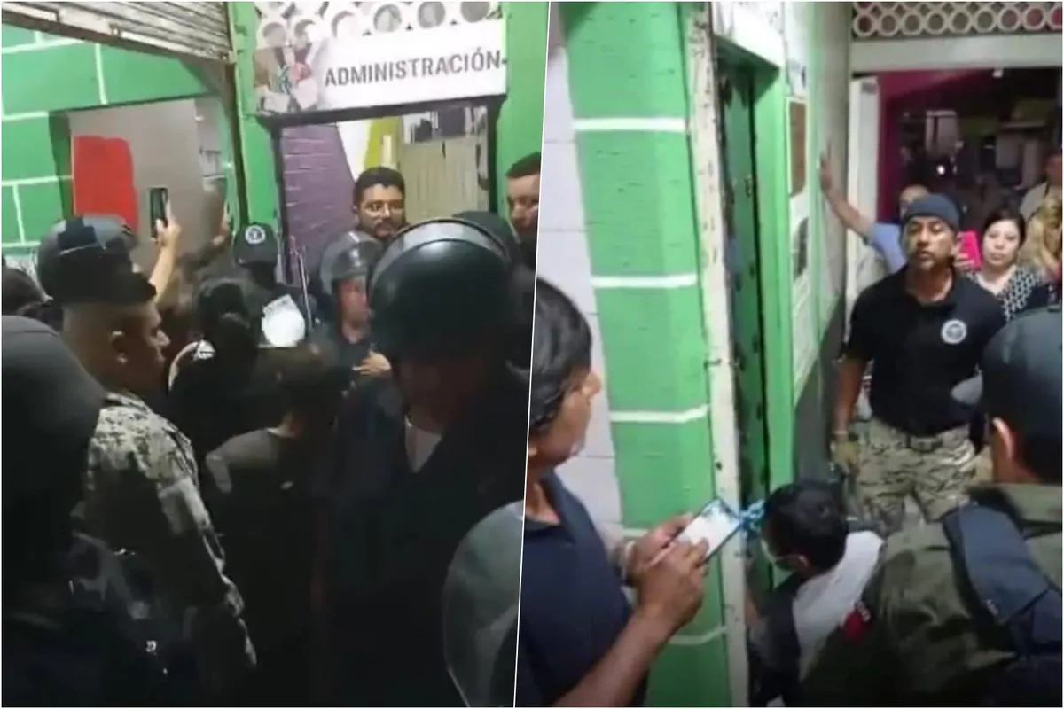 Ixmiquilpan: catean mercado municipal; hay dos detenidos