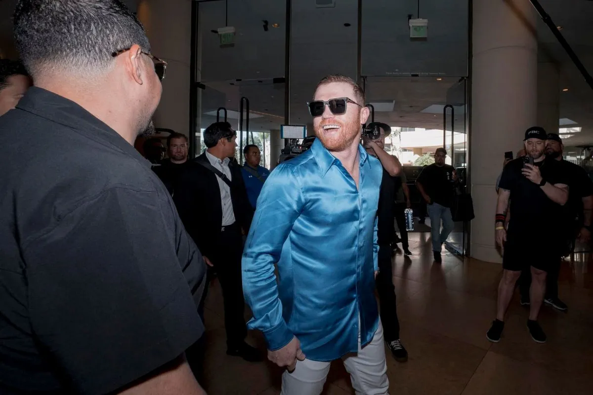 Foto de Saúl 'Canelo' Álvarez, quien se enfrentará a Jermell Charlo el próximo sábado.