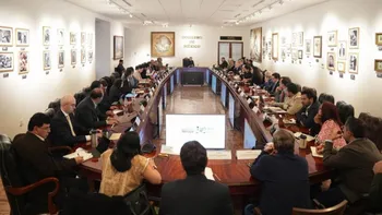 La presidenta Claudia Sheinbaum convocó a su gabinete legal y ampliado a Palacio Nacional, previo a su segundo informe de gobierno. Foto: Archivo