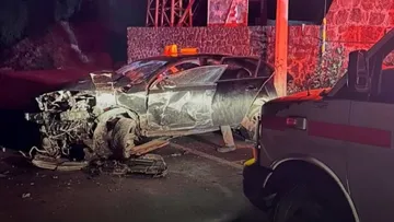 Volcadura en carretera Pachuca-Sahagún