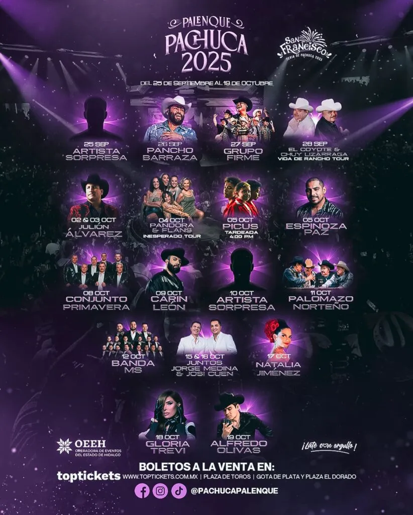 ¡Ya hay fecha para conocer el cartel del Teatro del Pueblo Pachuca 2025!