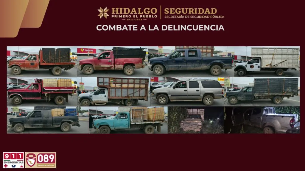 Golpe al huachicol en Tula: decomisan combustible, vehículos y manguera de alta presión