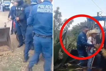 ¡Explotó el conflicto! Pobladores de Zimapantongo señalan a policías por presunto abuso de autoridad.