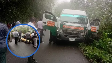 Accidente vial en la carretera Huejutla-Tlanchinol