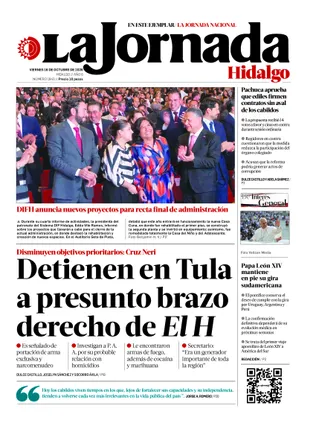 La Jornada Hidalgo | 16 de octubre de 2026