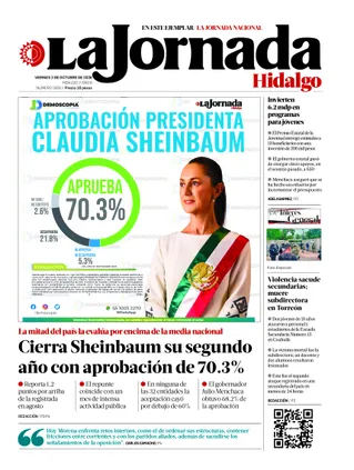 La Jornada Hidalgo | 2 de octubre de 2026