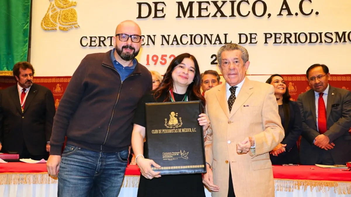 Reconocimiento del Club de Periodistas de México a La Jornada Estado de México en el Premio Nacional de Periodismo 2026.