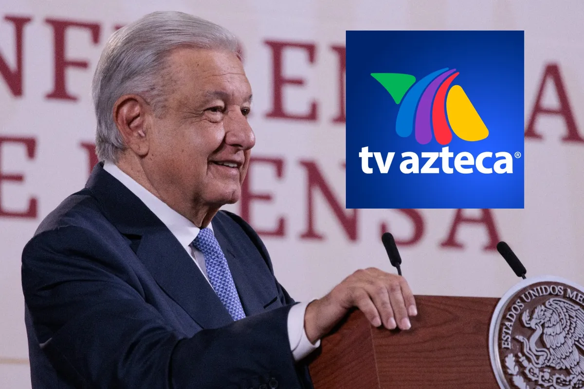 Foto de AMLO, quien recalcó la importancia de resolver los recursos de TV Azteca por supuesto adeudo.