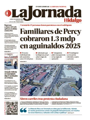 La Jornada Hidalgo | 12 de enero de 2026