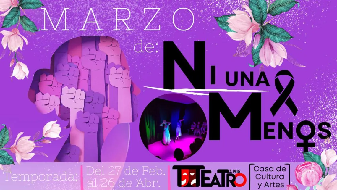 Obra ‘Ni una menos’ se presenta en Casa de Cultura