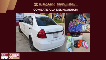 Tres hombres fueron detenidos tras un presunto asalto en Epazoyucan.