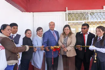 Autoridades inauguran comedor escolar