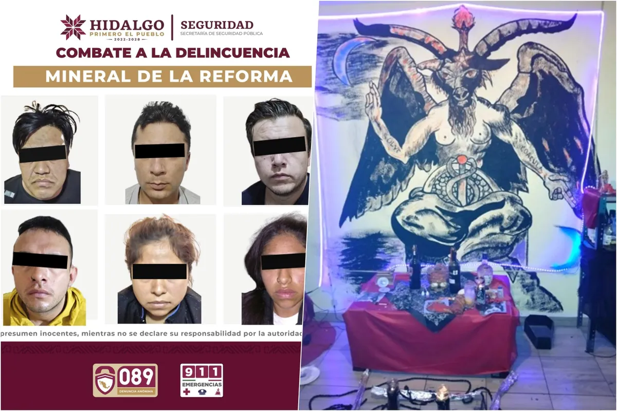 Tizayuca: caen 6 miembros de ‘Los Hijos del Diablo’; hallan otra ofrenda satánica