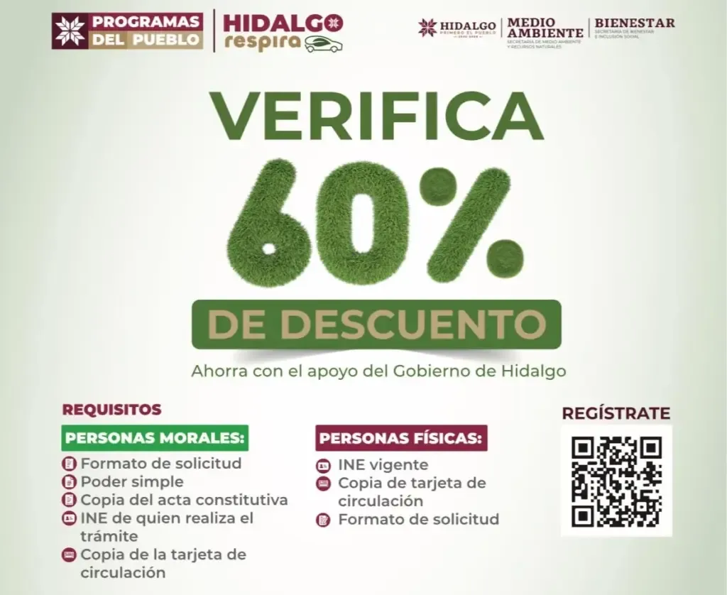 Verificación vehicular Hidalgo 2025: estos autos deben acudir en abril con descuento