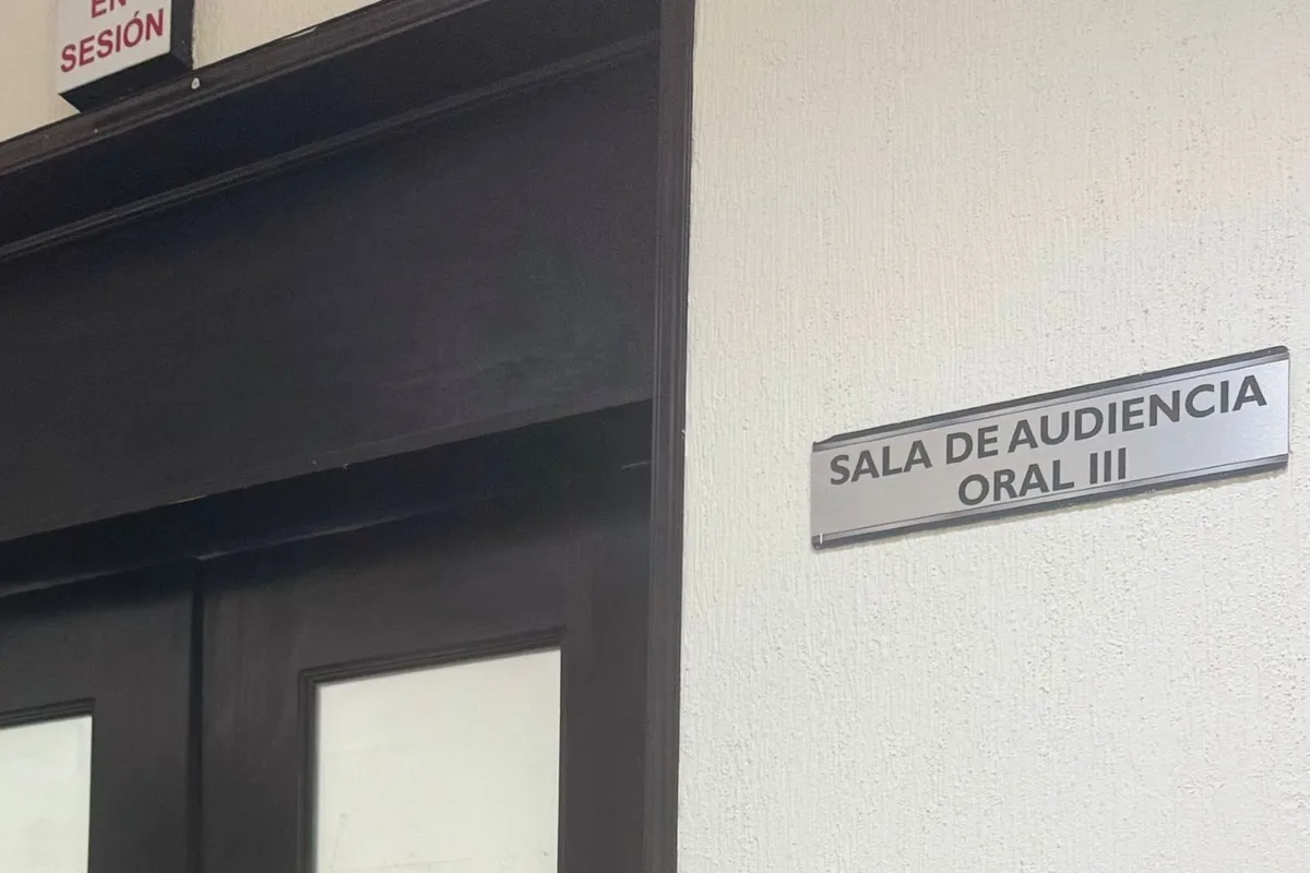 Sala de jucicios orales en juzgados penales de Pachuca