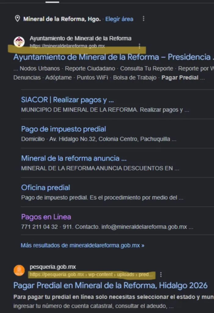 ¡Cuidado! Alertan por página falsa de pago predial en Hidalgo