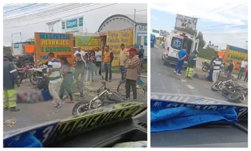 Fuerte accidente en la México-Pachuca deja a motociclista lesionado de gravedad