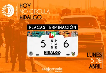 Hoy No Circula, lunes 5 de abril