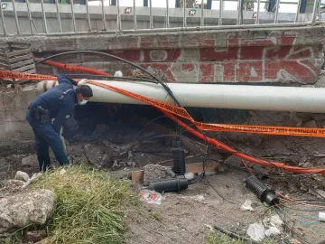 Andaba robando cable y lo atrapan en Supervía Colosio