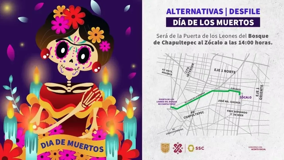 Desfile Día de Muertos 2023 CDMX: ofrenda, paseo nocturno y marcha zombie