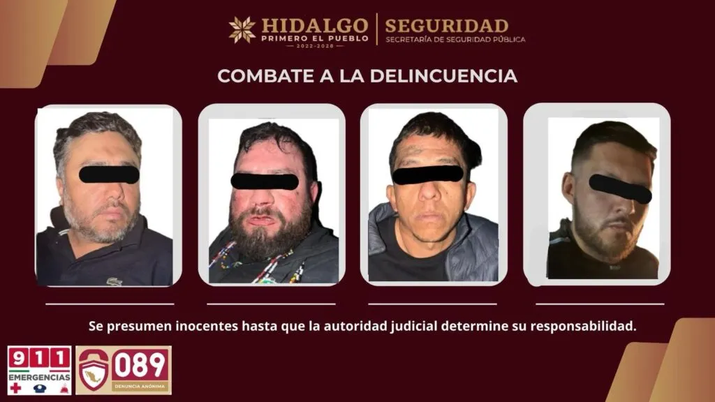 Detienen a cuatro hombres armados en Tula de Allende