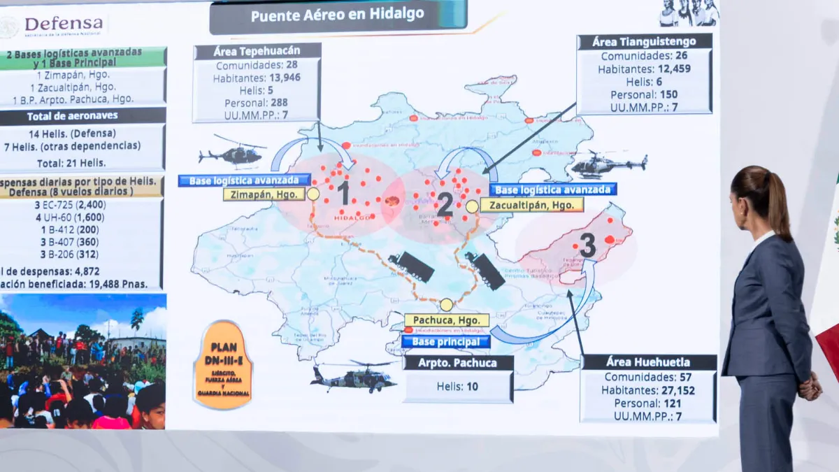 Sube a 66 la cifra de fallecidos por lluvias en México; 75 personas siguen sin ser localizadas y 13 mil viviendas resultaron dañadas.