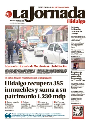 La Jornada Hidalgo | 21 de abril de 2026
