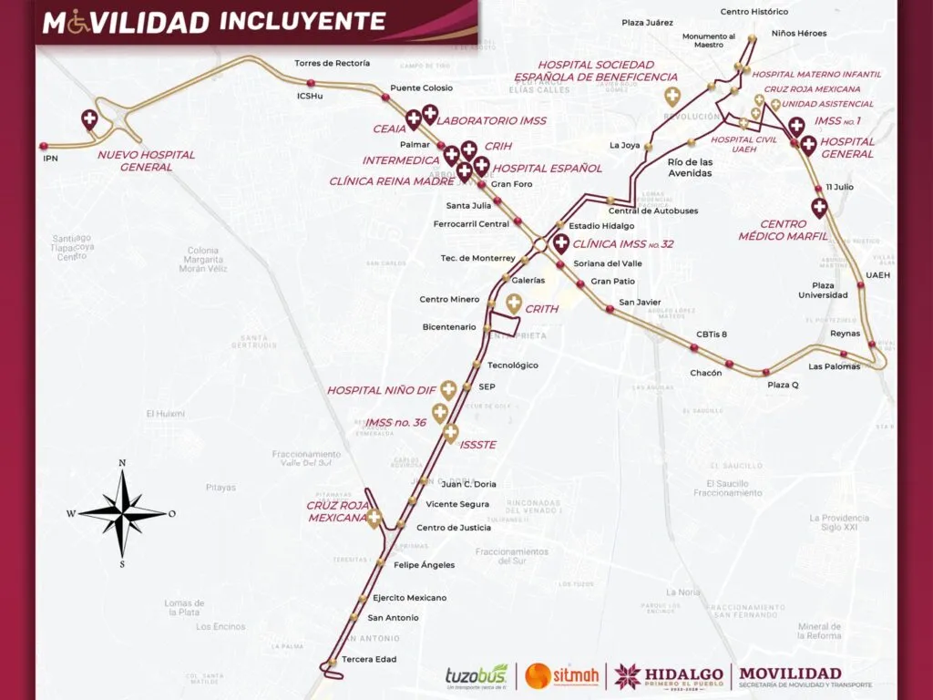 ¡Nuevas rutas del Tuzobús ya operan en Pachuca! Conoce los horarios y paradas