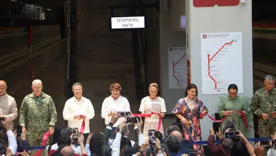 Inauguración de tren suburbano al AIFA