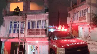 Bomberos sofocan incendio en vivienda de Tizayuca