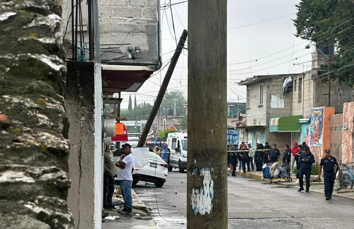 Autoridades acordonaron la zona tras el ataque a un juez del Poder Judicial en Tula.