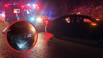 Protección Civil atiende accidente vial en el Corredor de la Montaña.